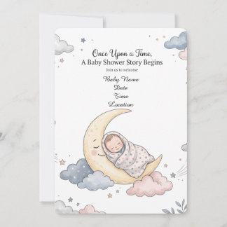 Sprookjesachtig klassiek verhaal | Baby Shower Kaart