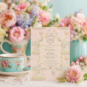 Sprookjesachtig  pretpark Baby shower Kaart