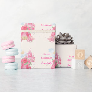 Sprookjesachtig Roze Prinsessenfeest Cadeaupapier