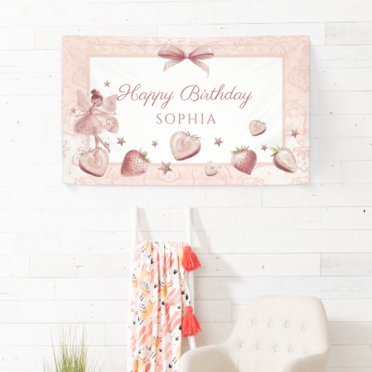 Sprookjesachtig verjaardagsfeestje spandoek (Insitu)