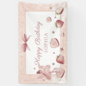 Sprookjesachtig verjaardagsfeestje spandoek (Verticaal)