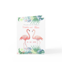 Sprookjesachtig voor twee flamingo's tropische blo