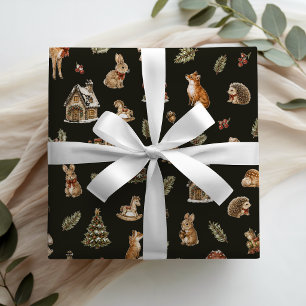 Sprookjesachtig Winter Wonderland Kerstverhaal Cadeaupapier