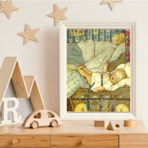 Sprookjesachtige Baby Art Else Wenz Vietor Poster