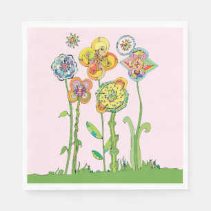 Sprookjesachtige Bloemen Servet