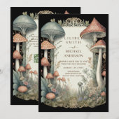 Sprookjesachtige bruiloft Fairycore Paddenstoelen  Kaart (Voorkant / Achterkant)