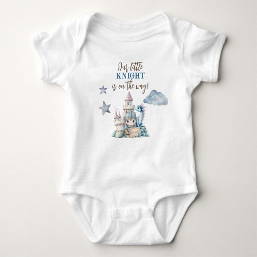 Sprookjesachtige droomprins Blauwe Ridder Babyfees Romper (Voorkant)
