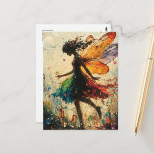 Sprookjesachtige fantasie met bubbels briefkaart