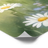 Sprookjesachtige Fee Meisje in Bloementuin Poster (Hoek)