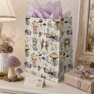Sprookjesachtige Fee & Paddenstoel Magische Bloeme Medium Cadeauzakje
