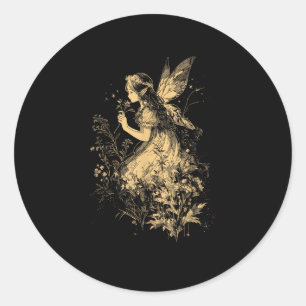 Sprookjesachtige Grunge Goblincore Cottagecore Fai Ronde Sticker