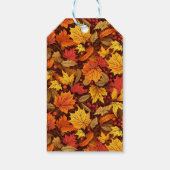 Sprookjesachtige Herfstbladeren Cadeaulabel (Achterkant)