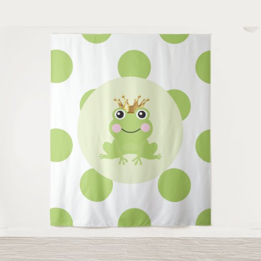Sprookjesachtige Kabouter Prins Baby Shower Wandkleed (Voorkant)