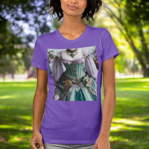 Sprookjesachtige lente pastel bloemenjurk t-shirt