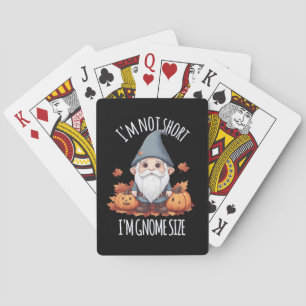 Sprookjesachtige lieve kabouter in de herfst pokerkaarten