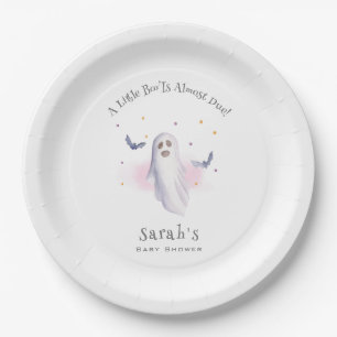 Sprookjesachtige Little Boo Halloween Baby Shower Papieren Bordje