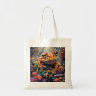 Sprookjesachtige magische kikker tote bag