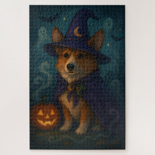 Sprookjesachtige Mystieke Corgi Tovernacht Legpuzzel