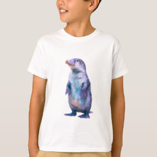 Sprookjesachtige Pastel Staande Vogelbekdier Kinde T-shirt