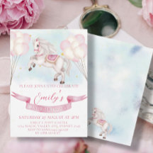 Sprookjesachtige Pony Stars Pinky Balloons Verjaar