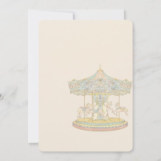 Sprookjesachtige pretpark Verjaardag Kaart (Achterkant)