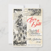 Sprookjesachtige prinsessen bruiloft Save The Date Kaart (Voorkant)