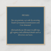 Sprookjesachtige Save the Date Sfeer Kabouterfee Informatiekaartje (Achterkant)