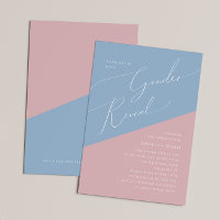 Sprookjesachtige Stofblauwe/Roze Baby Geslacht Ont