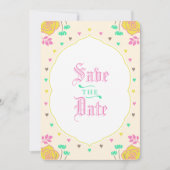 Sprookjesachtige Trouwkaart Save the Date Kaart (Voorkant)