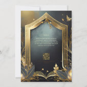 Sprookjesachtige trouwuitnodigingen feeërieke uits kaart (Achterkant)