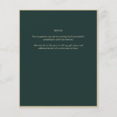 Sprookjesachtige uitnodiging voor betoverd bos the (Achterkant)