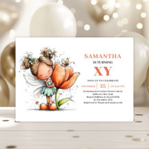 Sprookjesachtige verjaardags bloemrijke magische u