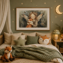 Sprookjesachtige Winter Bosfee & Vos Kinderkamer K