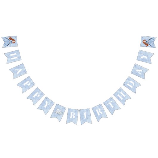 Sprookjesachtige Winter Sneeuw Prinses Verjaardag  Vlaggetjes (Alle)