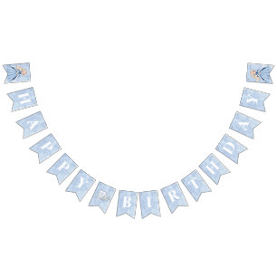 Sprookjesachtige Winter Sneeuw Prinses Verjaardag  Vlaggetjes