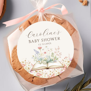 Sprookjesboek Nieuw Hoofdstuk Baby Shower Sticker