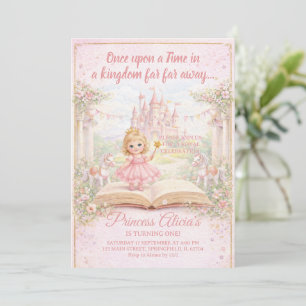 Sprookjesboek Prinses Eerste Verjaardag Kaart