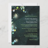 Sprookjesbomen unieke witte bruiloft kaart (Achterkant)