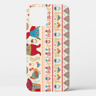 Sprookjesbos Dieren: Beige achtergrond iPhone 12 Hoesje