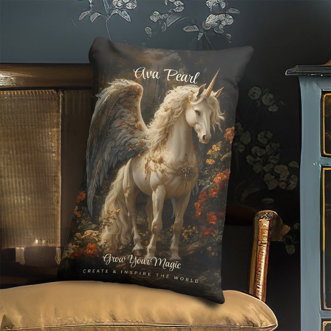  Sprookjesbos Eenhoorn Fantasy Kussen (Creator heeft geüpload)