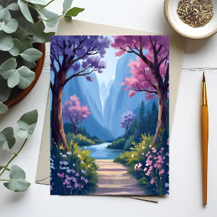 Sprookjesbos   Magisch Bloemrijk Natuur Landschap Briefkaart
