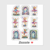 Sprookjesdeur vinyl sticker vel (Vel)