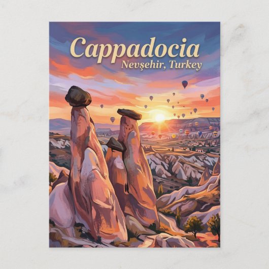 Sprookjesdimnens, Göreme, Cappadocië Briefkaart (Voorkant)