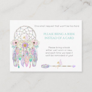 Sprookjesdroomvanger Baby Shower Boekverzoek Inges Informatiekaartje