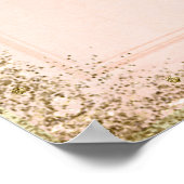 Sprookjesfee Prinsessen Kasteel Gouden Glitters Poster (Hoek)