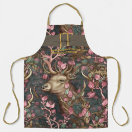 Sprookjesherten bruine tinten op maat Monogram Schort