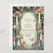 Sprookjeshuwelijk Feeërieke Paddenstoelen Bos Kaart (Voorkant)