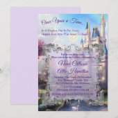 Sprookjeshuwelijksuitnodiging Er Was Eens Kaart (Voorkant / Achterkant)