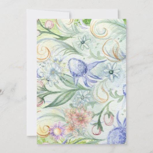 Sprookjeskasteel bruiloft uitnodiging (Achterkant)