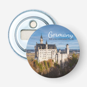 Sprookjeskasteel Neuschwanstein in Duitsland Button Flesopener
